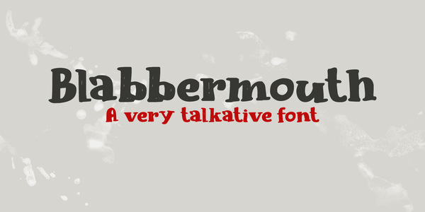 Blabbermouth DEMO font